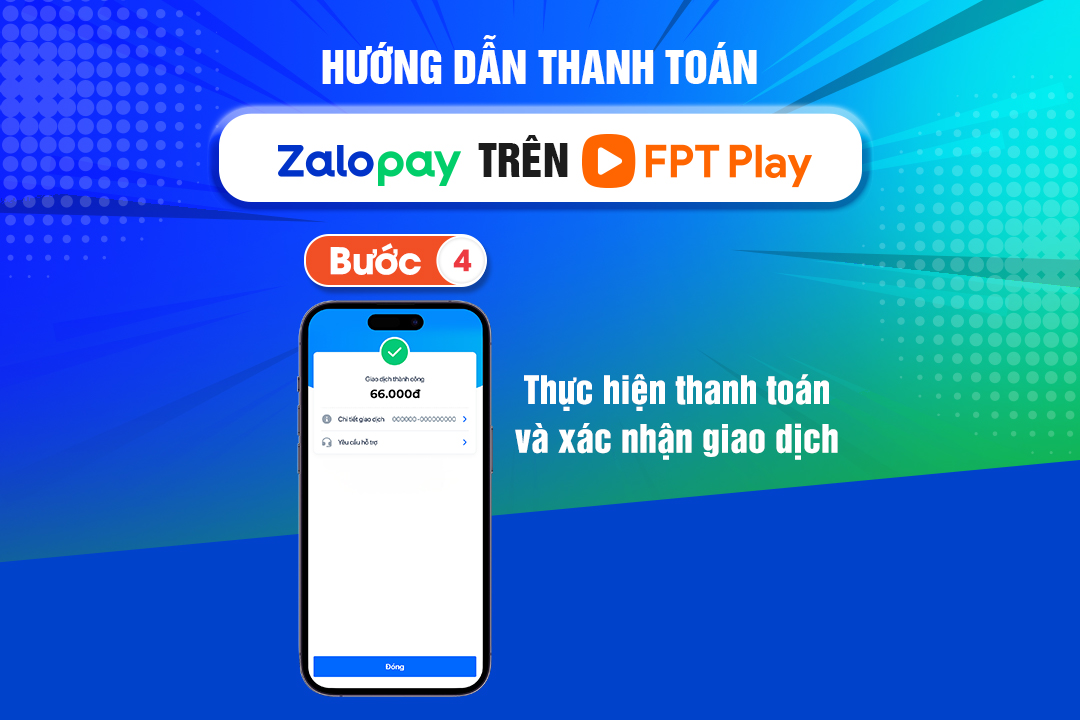 Hướng dẫn thanh toán Zalopay trên FPT Play