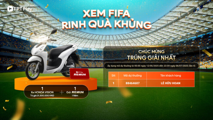 kết quả trúng thưởng xem FIFA rinh quà khủng