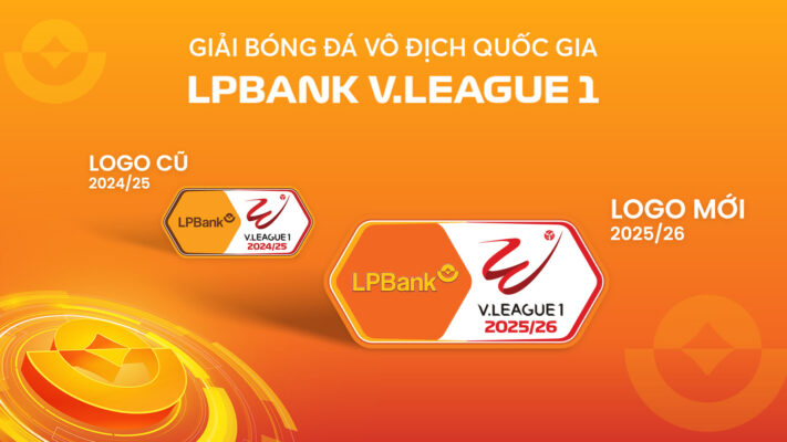 Logo mới mang sắc vàng chủ đạo, đánh dấu bước chuyển mình mạnh mẽ của giải LPBank V.League 1.